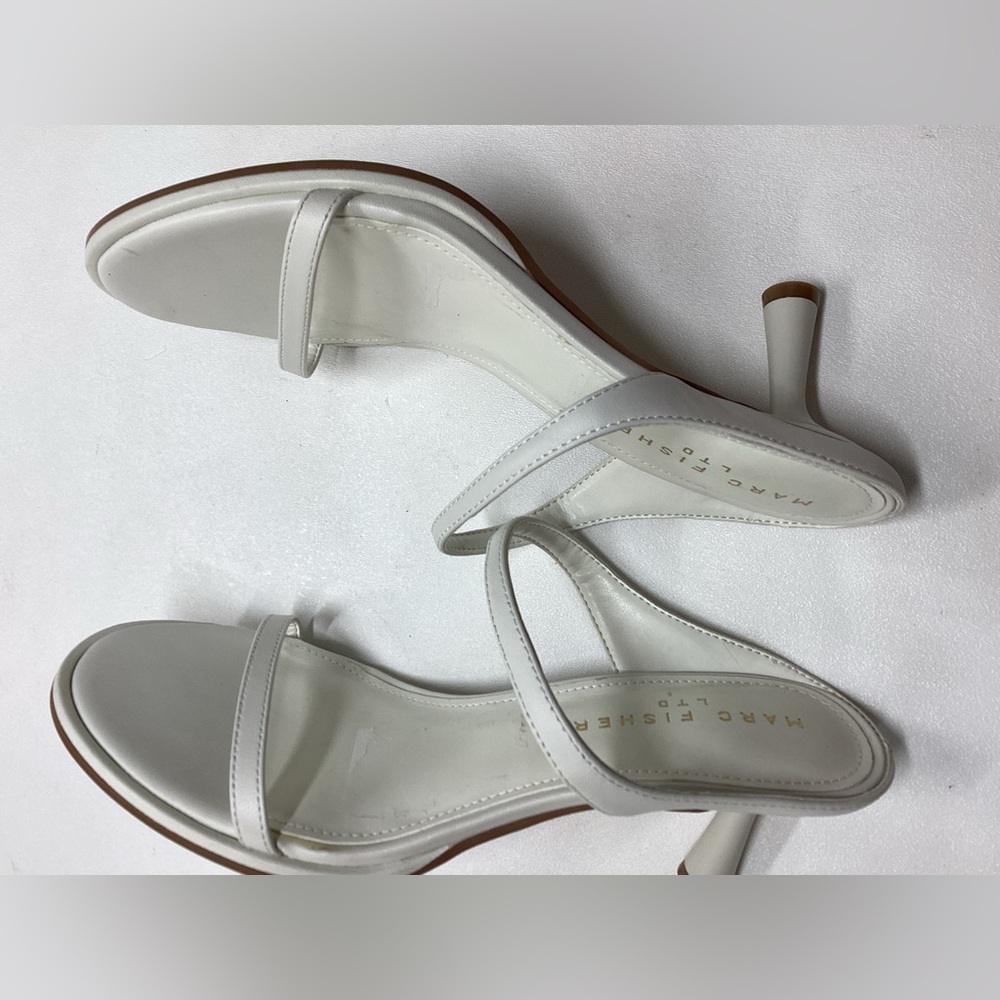 Marc Fisher LTD Alonde kitten heels  white Sandals - Picture 11 of 15